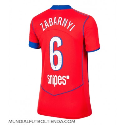 Camiseta Paris Saint-Germain Illia Zabarnyi #6 Tercera Equipación Replica 2025-26 para mujer mangas cortas Camiseta Paris Saint-Germain Illia Zabarnyi #6 Tercera Equipación Replica 2025-26 para mujer mangas cortas